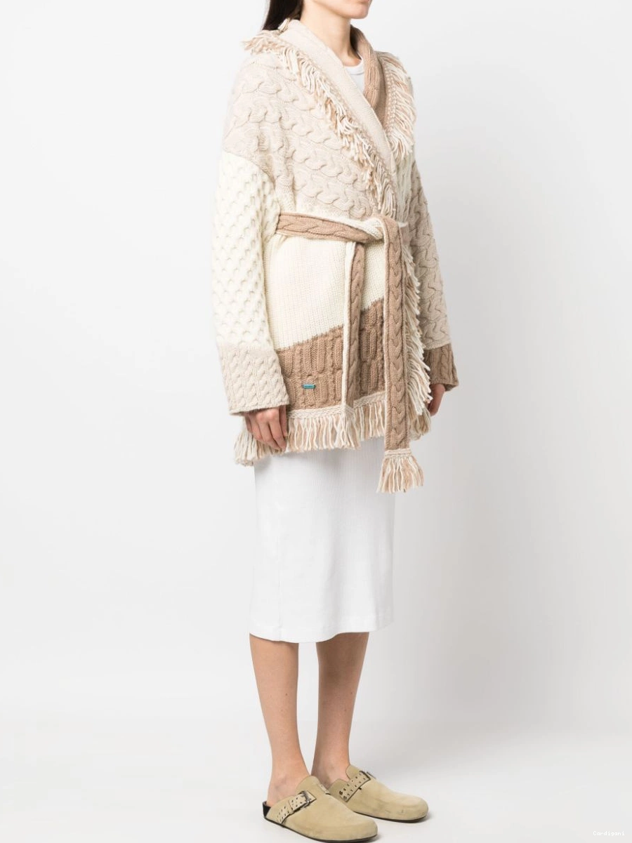 Cheap wool Glacier Alanui Women Talking cardigan 0720